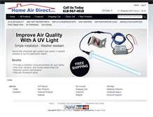 Tablet Screenshot of homeairdirect.com